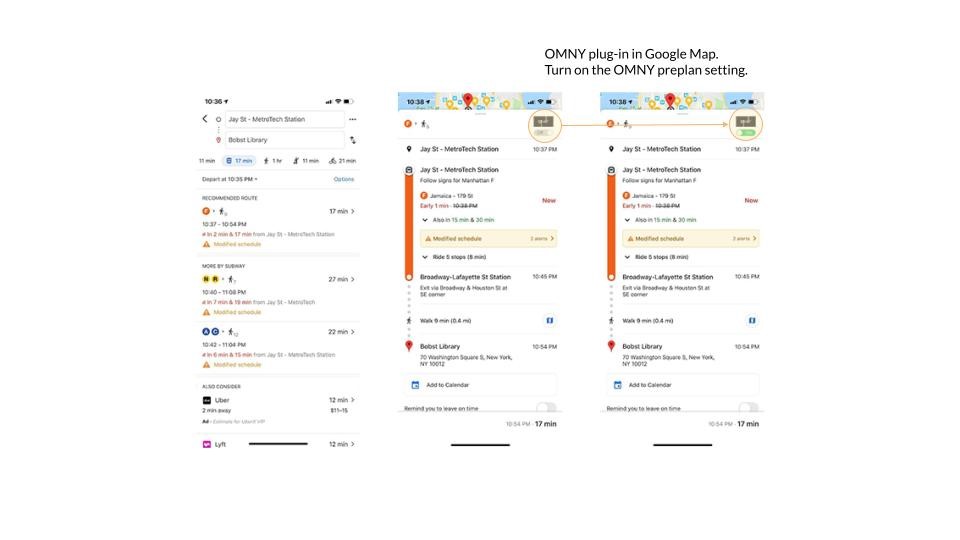 OMNY plugin in google map