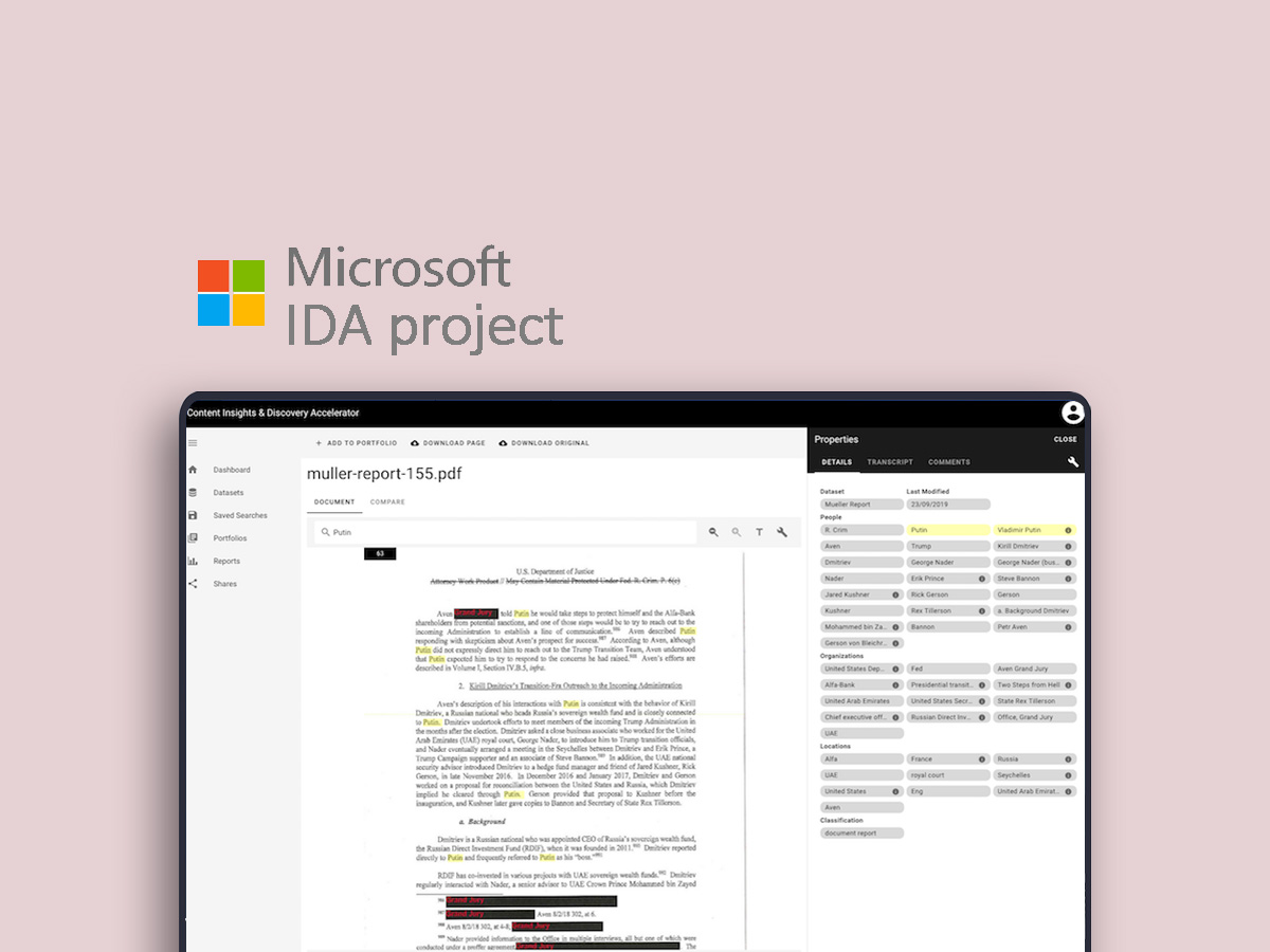 Microsoft Azure IDA UX analysis